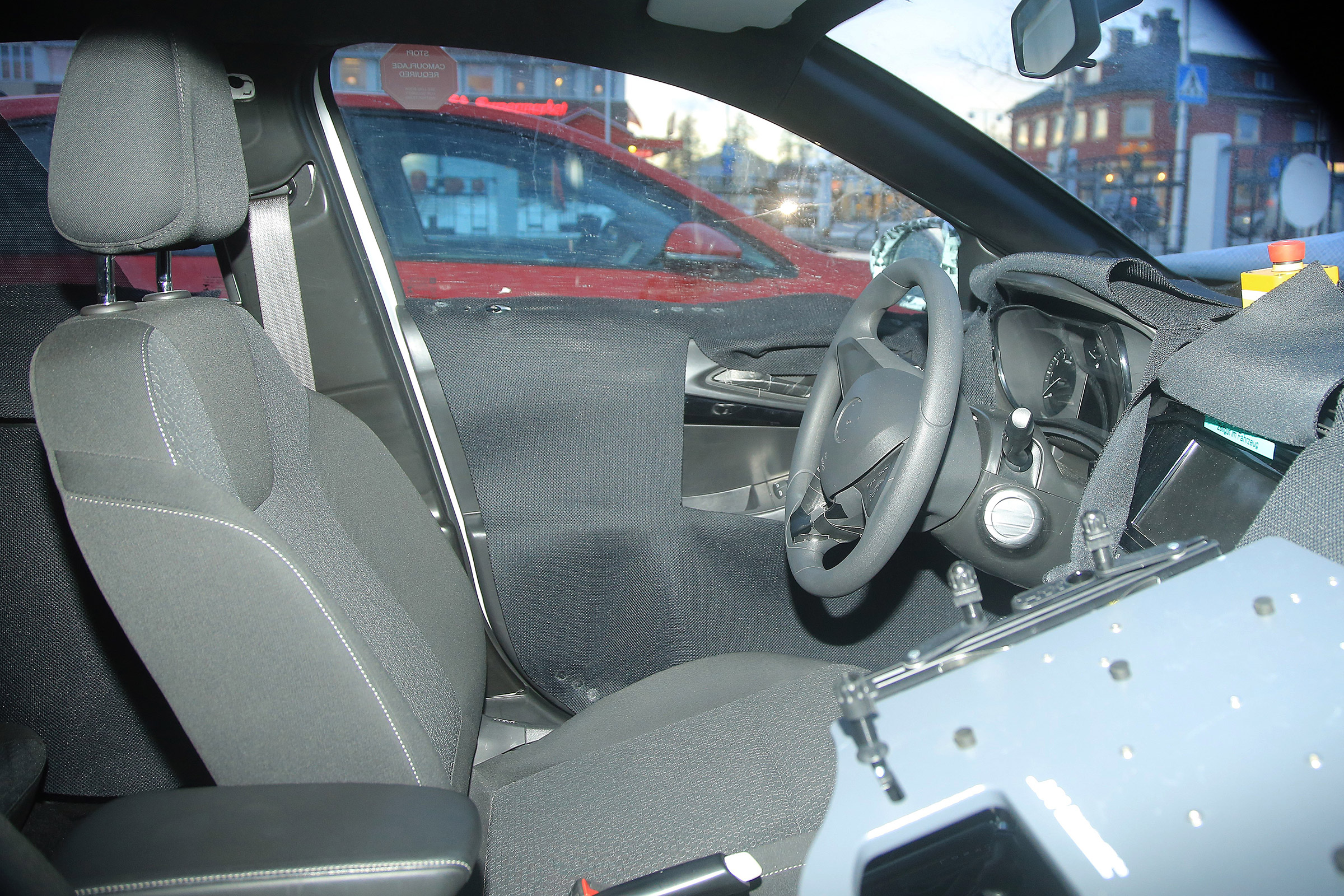 vauxhall corsa 2018 spy shot interior