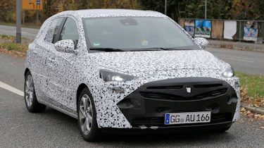 vauxhall corsa 2018 spy shot front quarter