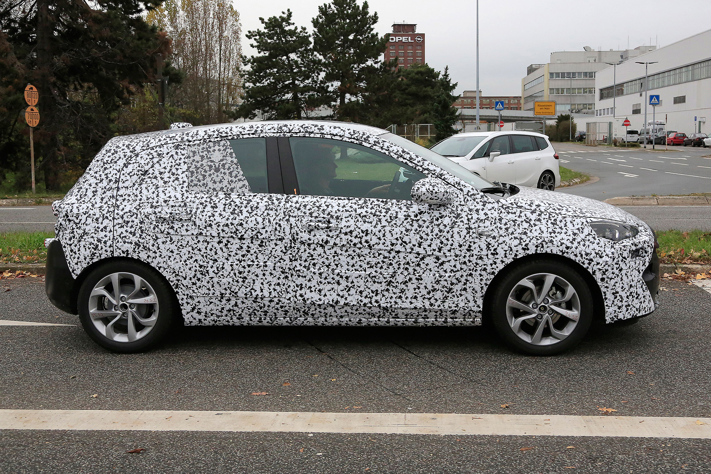vauxhall corsa 2018 spy shot side