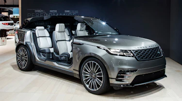 Range Rover Velar show - front doors open