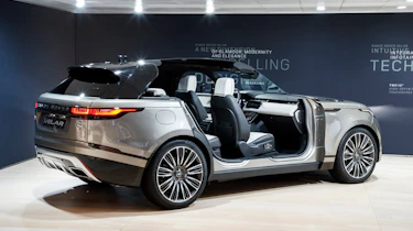 Range Rover Velar show - rear doors open