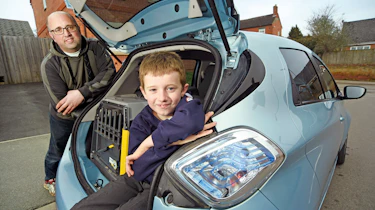 Electric car case study - Renault ZOE Sam East boot