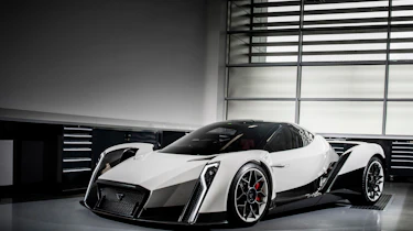 Vanda Dendrobium electric hypercar - front quarter