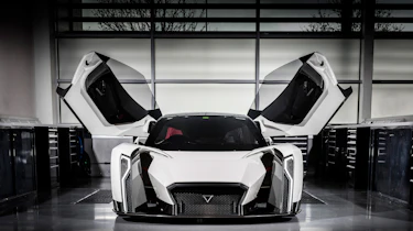 Vanda Dendrobium electric hypercar - doors open front