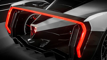 Vanda Dendrobium electric hypercar - rear lights