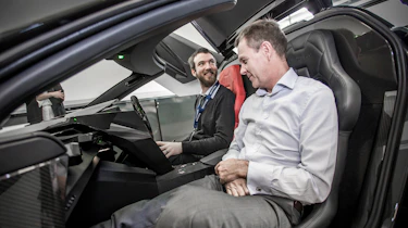 Vanda Dendrobium electric hypercar - Sam interior