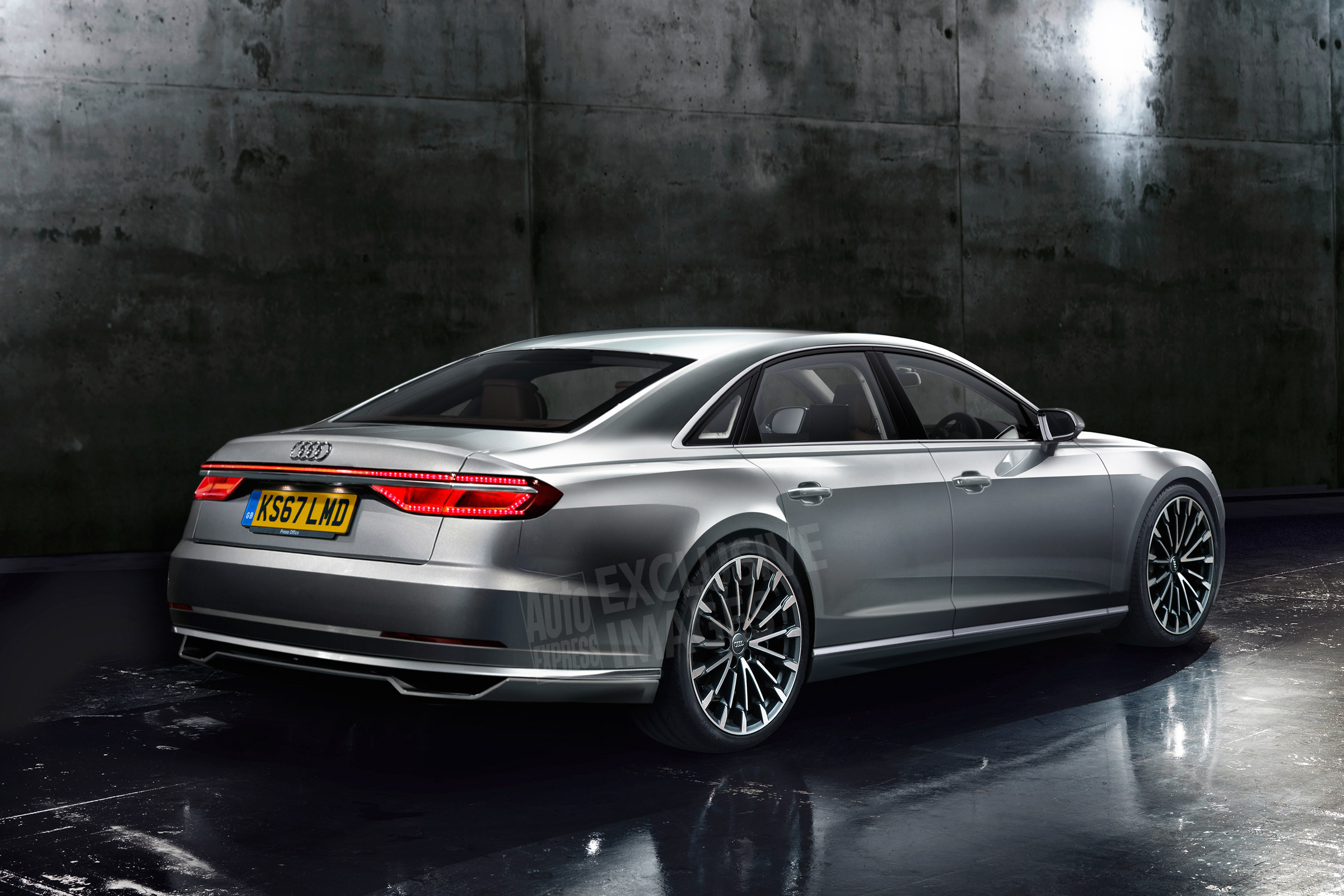 Audi A8 2017 render rear
