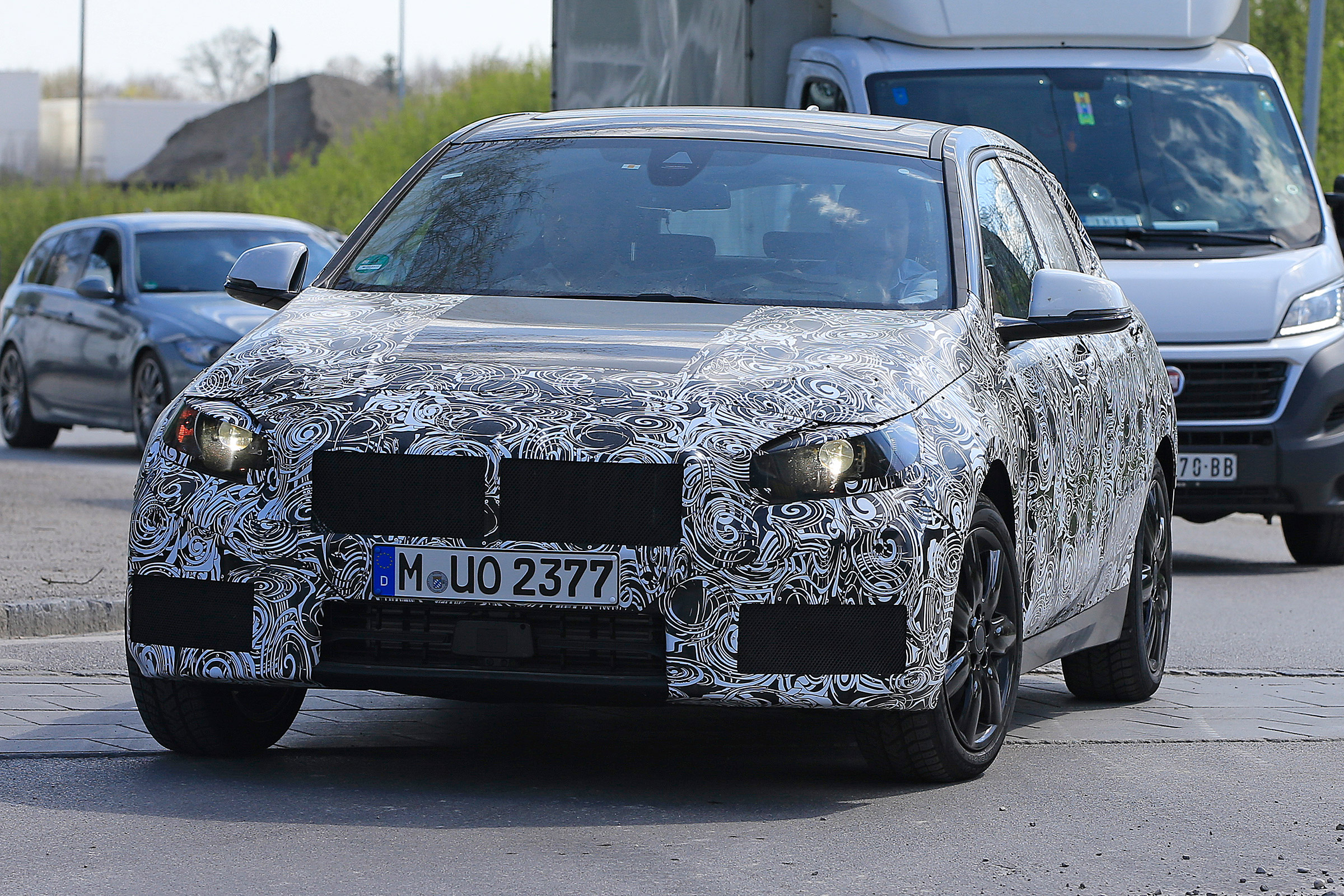 2019 BMW 1 Series spy shot front