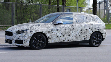 2019 BMW 1 Series spy shot front quarter