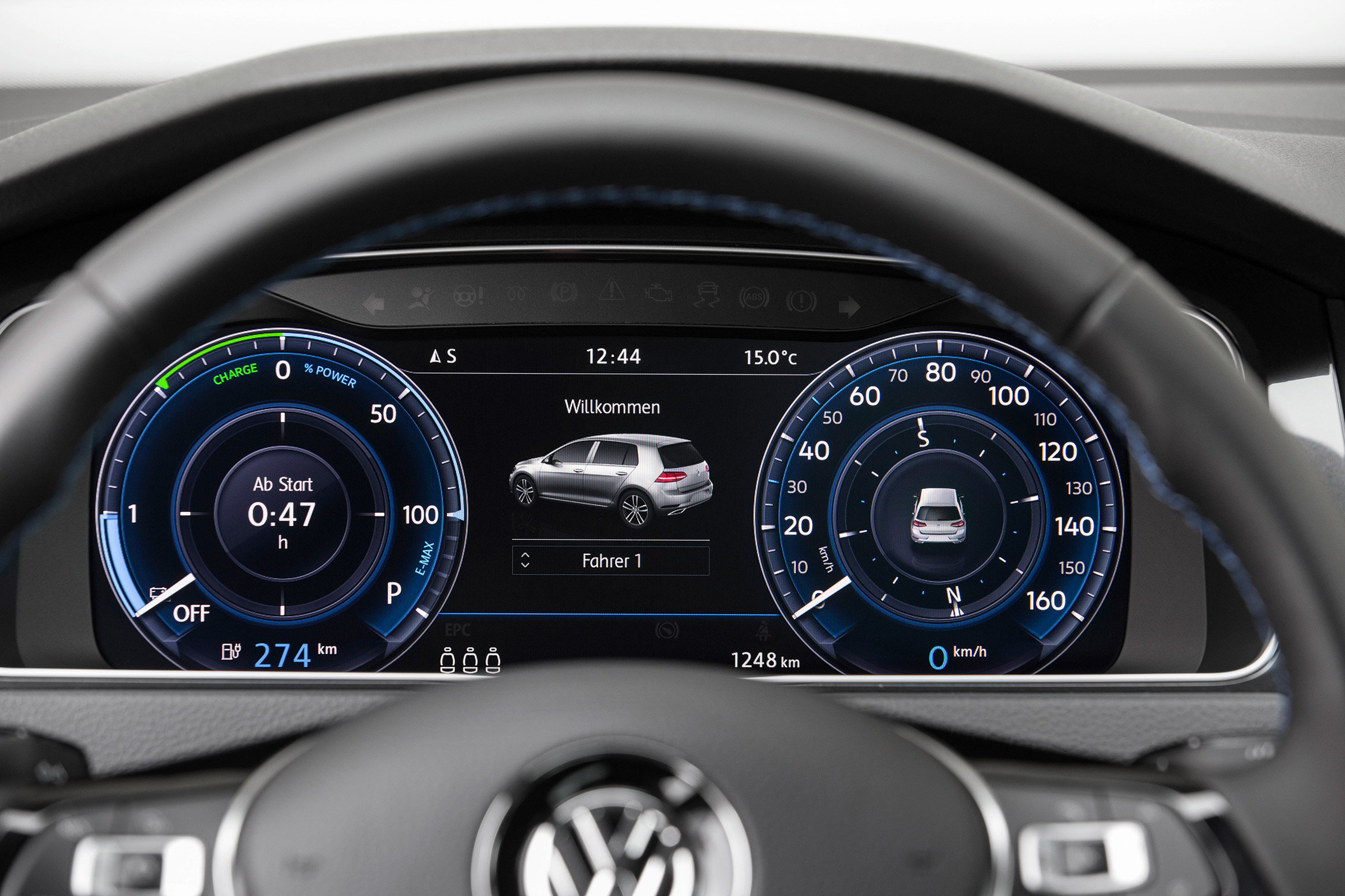 Volkswagen e-Golf - dials