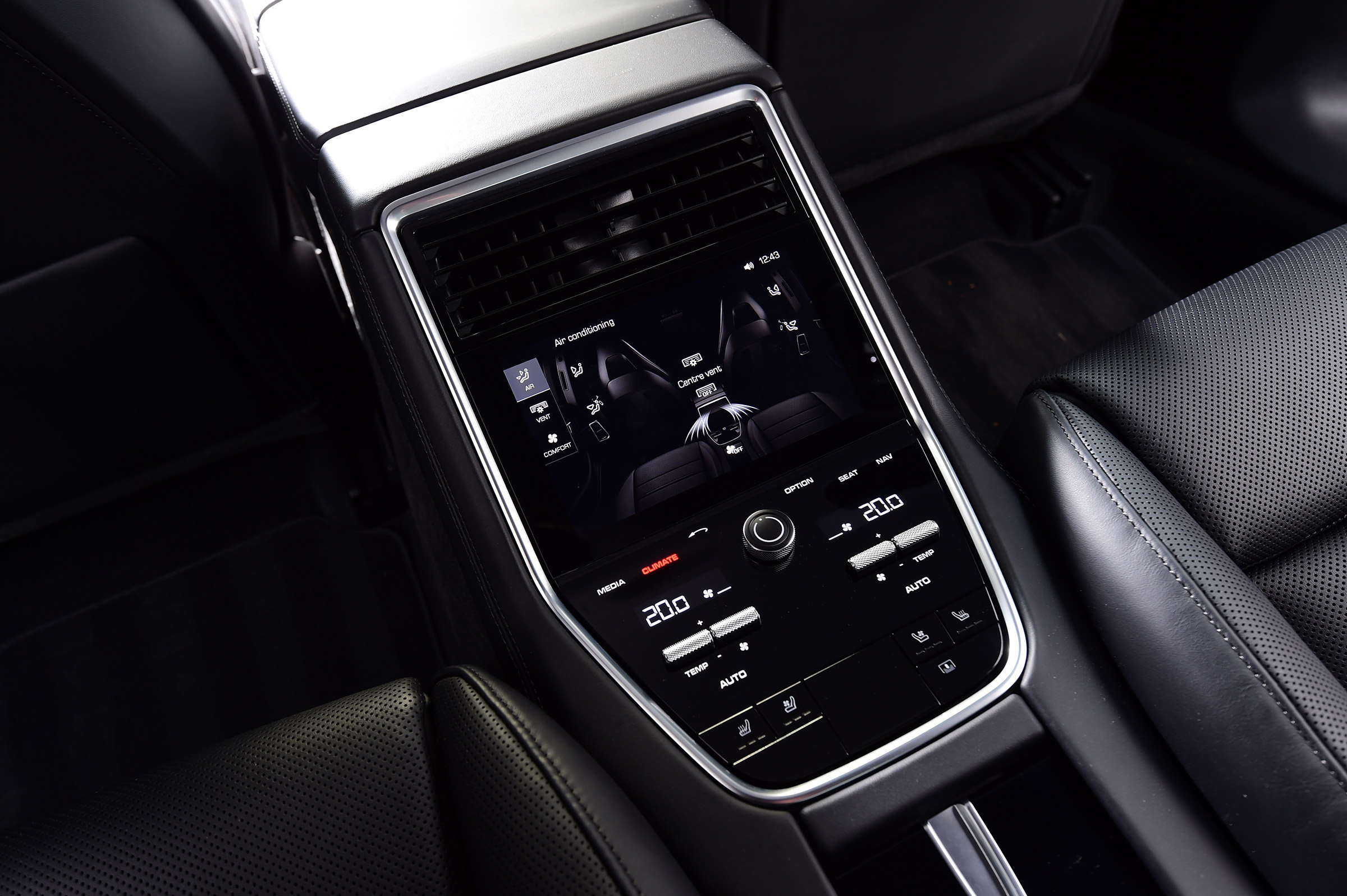 Porsche Panamera - rear console