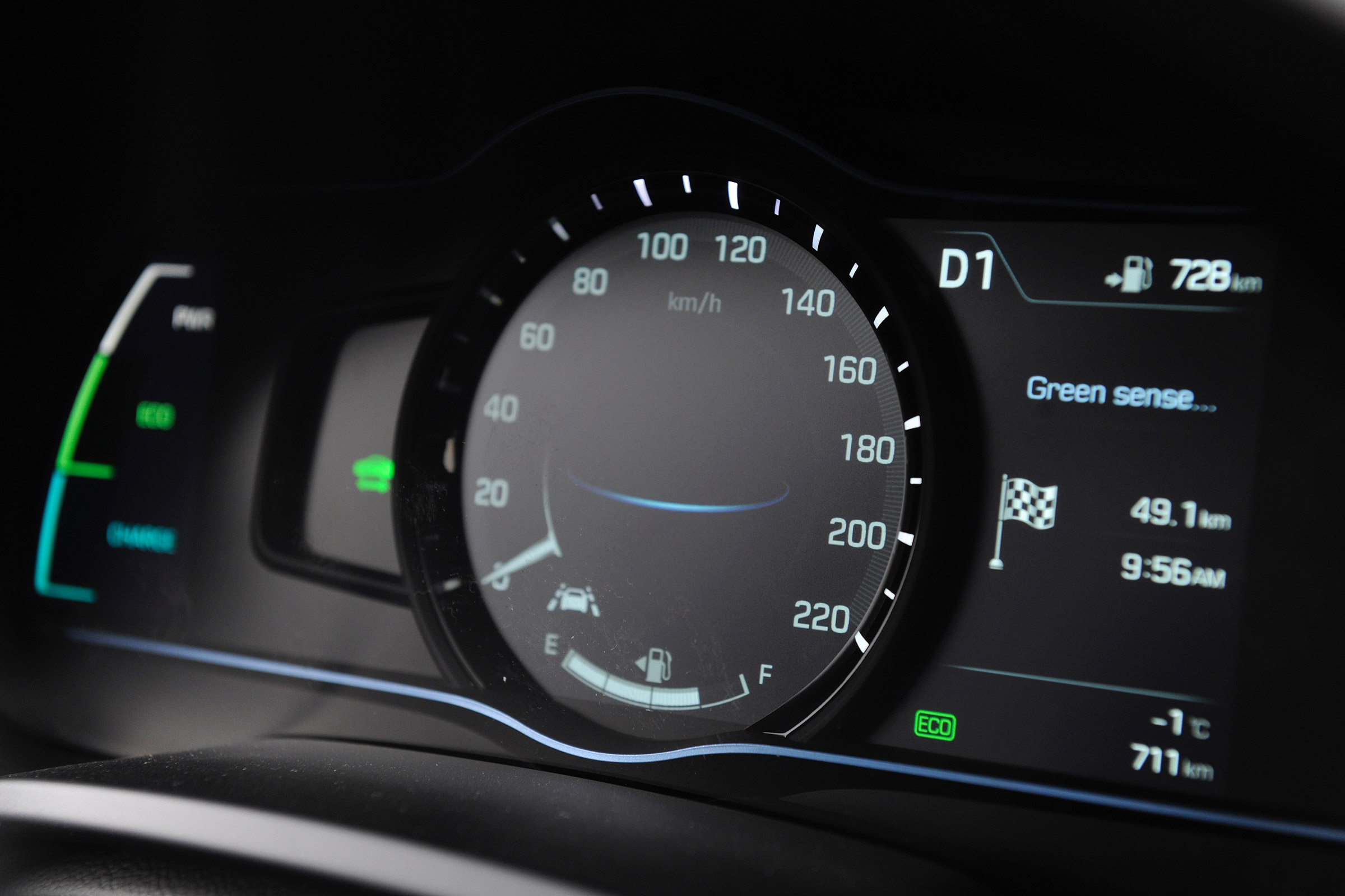 Hyundai Ioniq Plug-in hybrid - dials