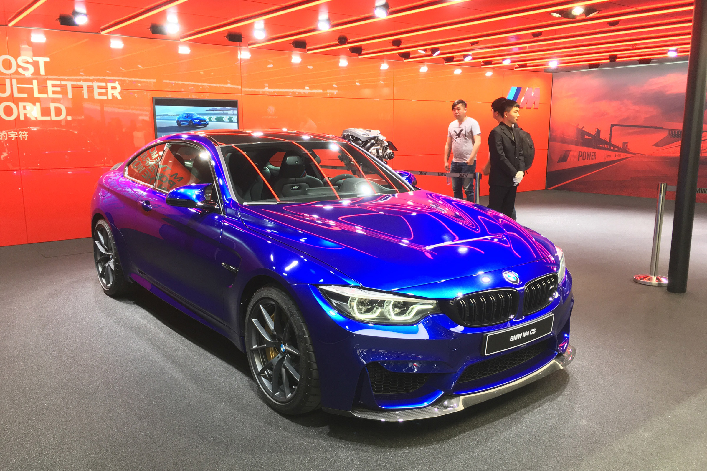 New BMW M4 CS show - front
