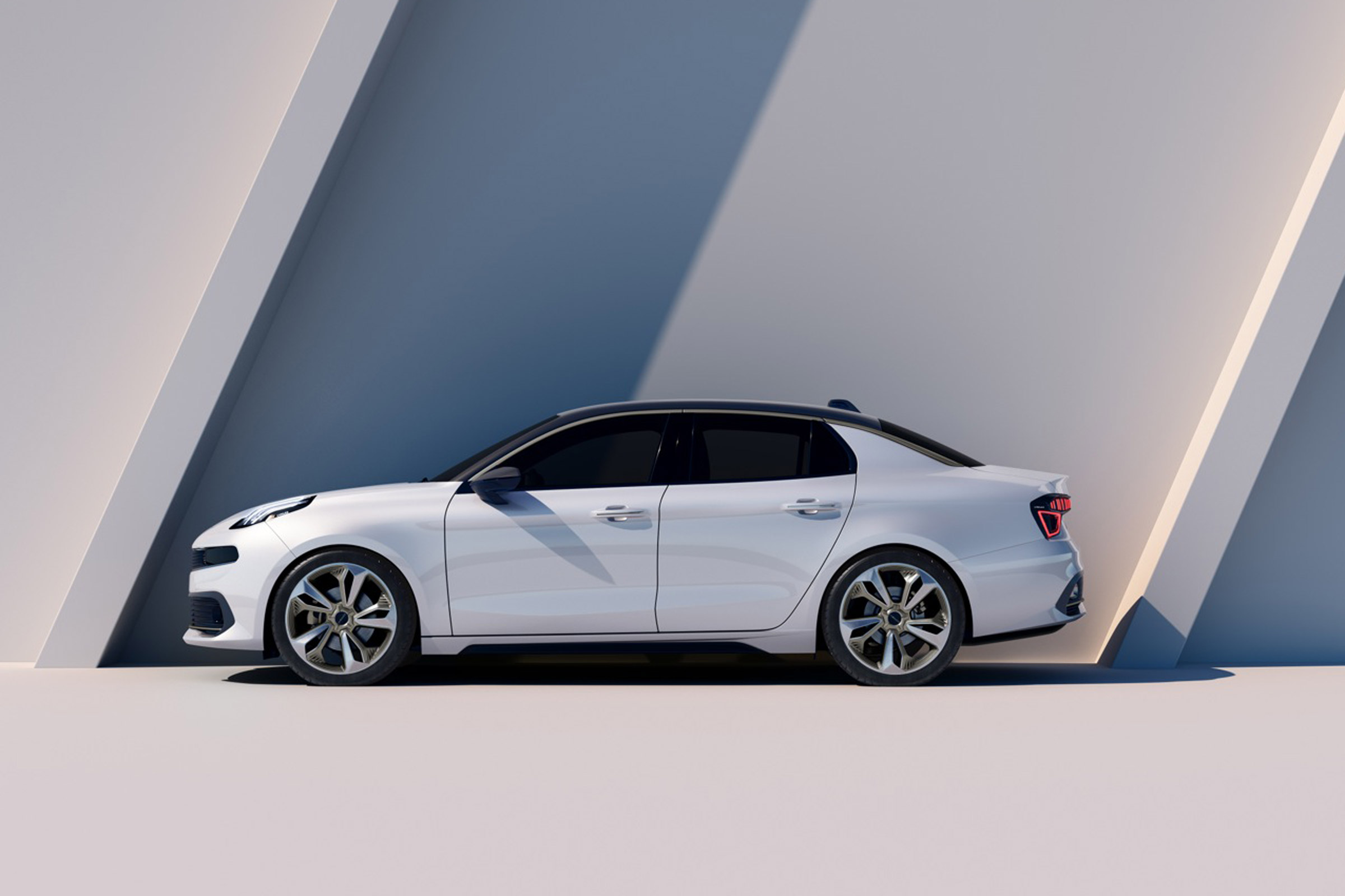 lynk and Co 03 concept saloon car side
