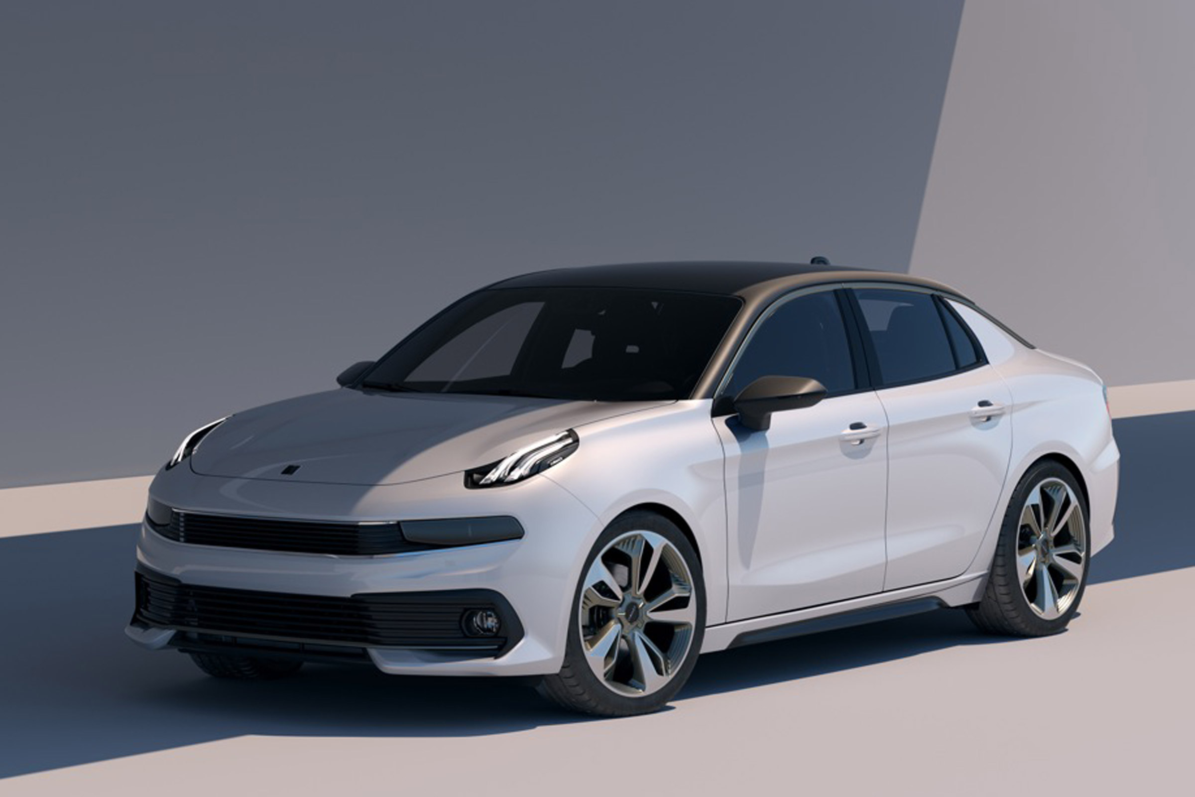 lynk and Co 03 concept saloon car front