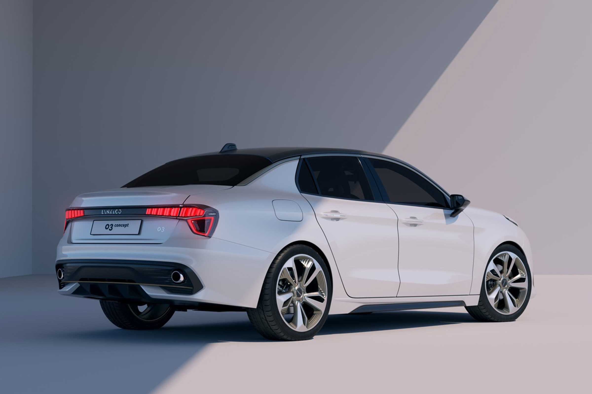 lynk and Co 03 concept saloon car rear