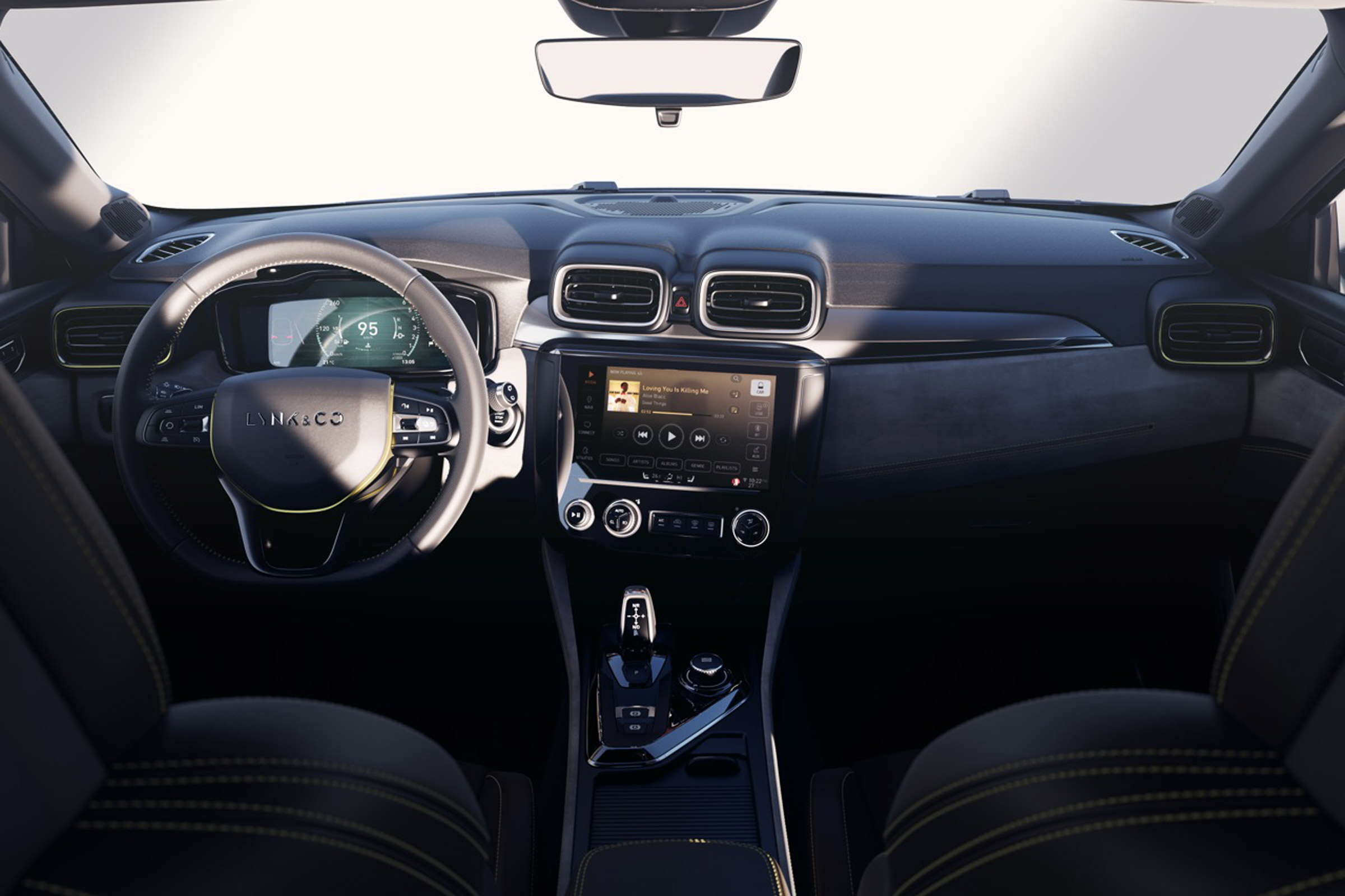 lynk and Co 03 concept saloon car cabin