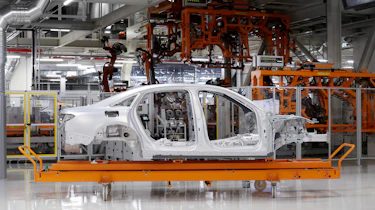 Audi A8 body shell factory