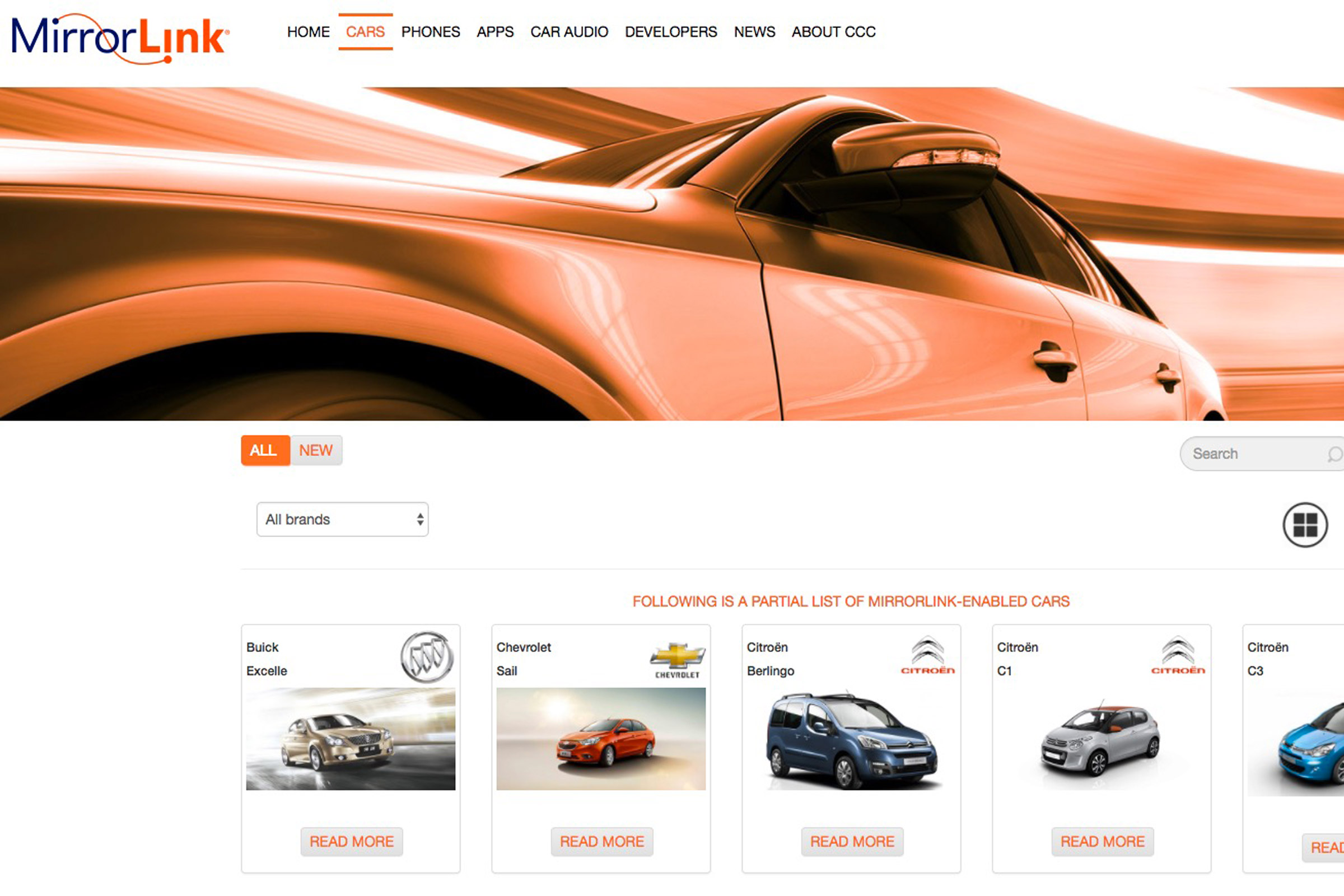 What is MirrorLink website