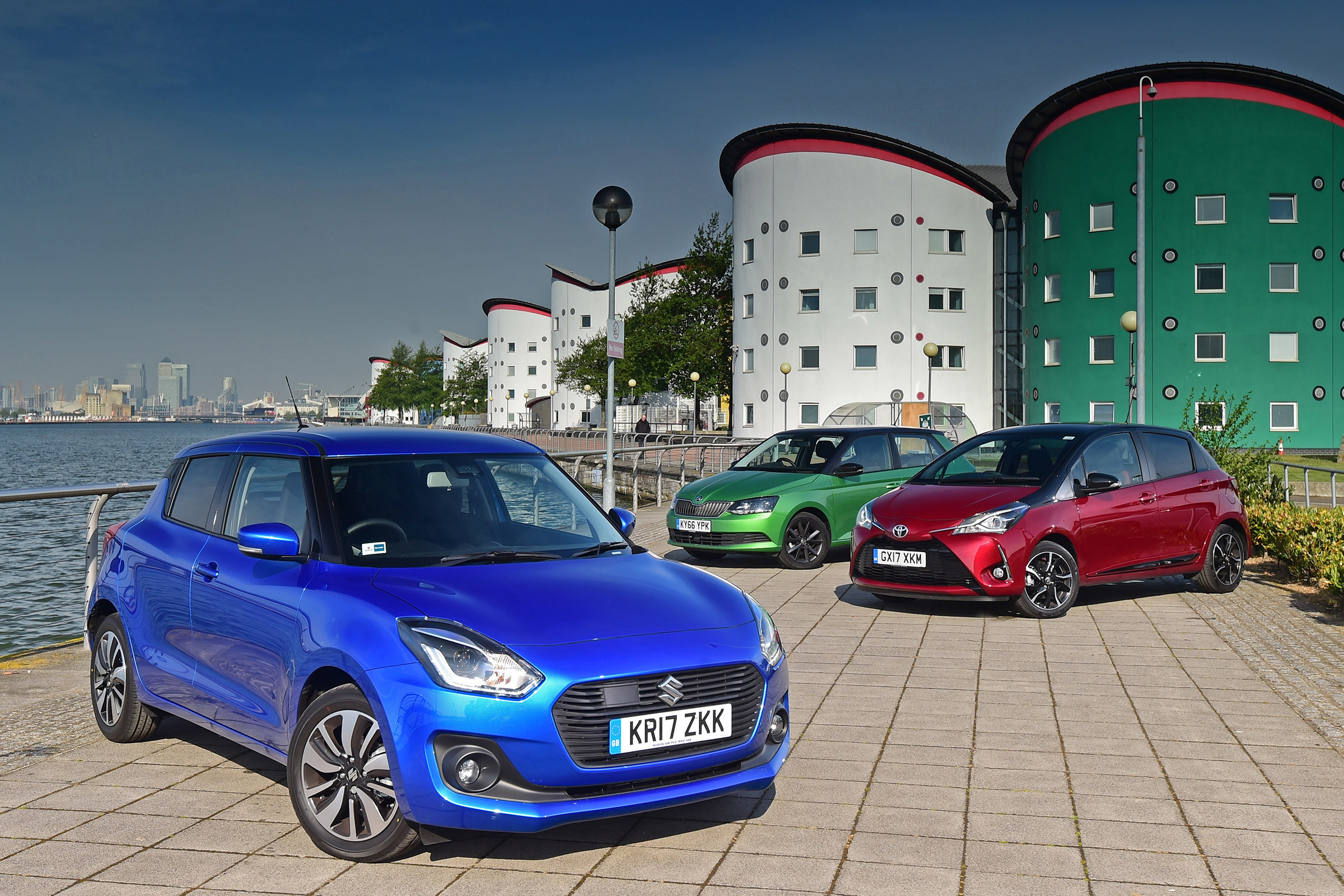 Suzuki Swift vs Toyota Yaris vs Skoda Fabia - header