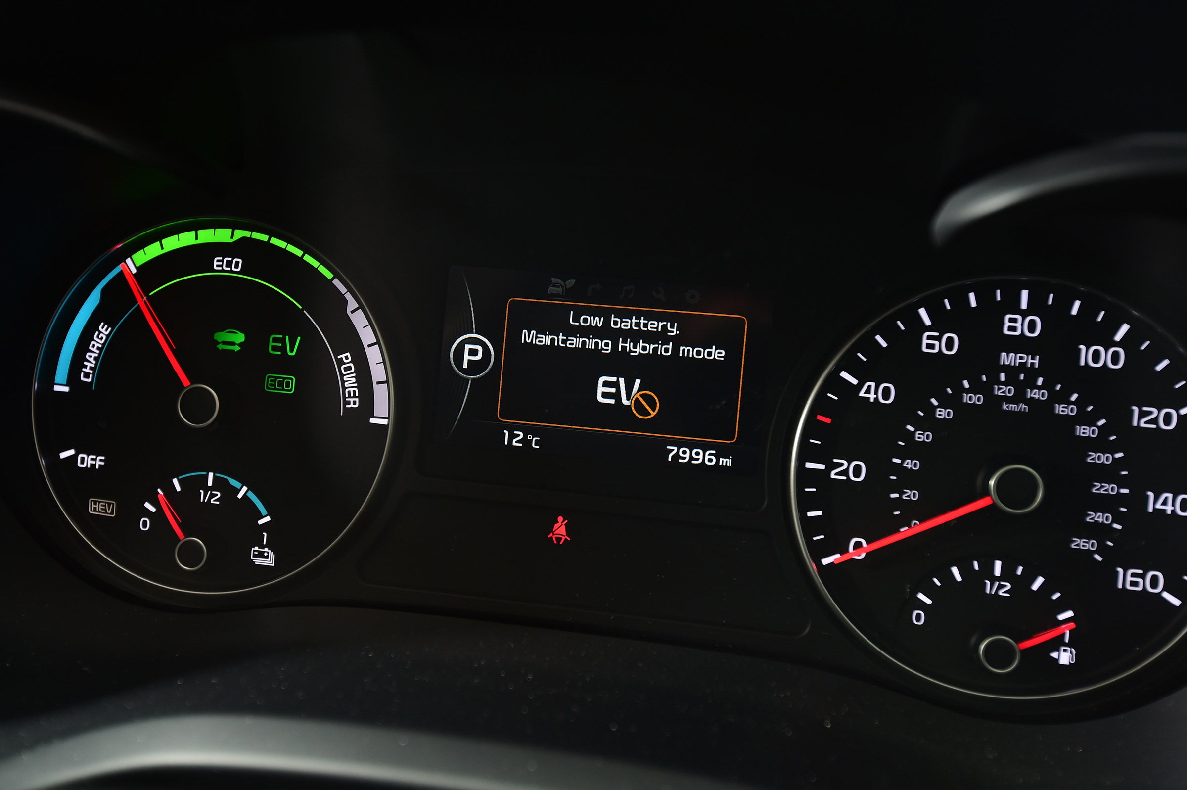 Kia Optima PHEV - instruments