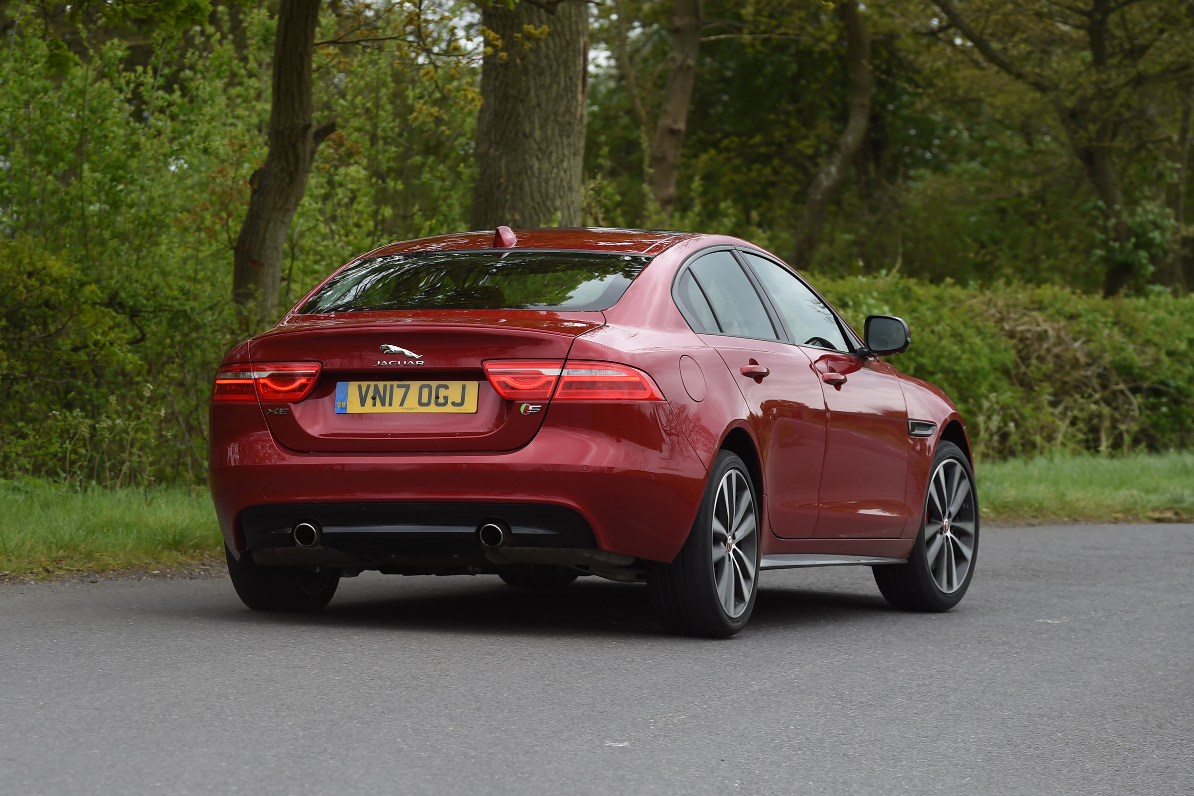 Jaguar XE S - rear action