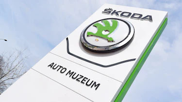 Skoda museum - sign