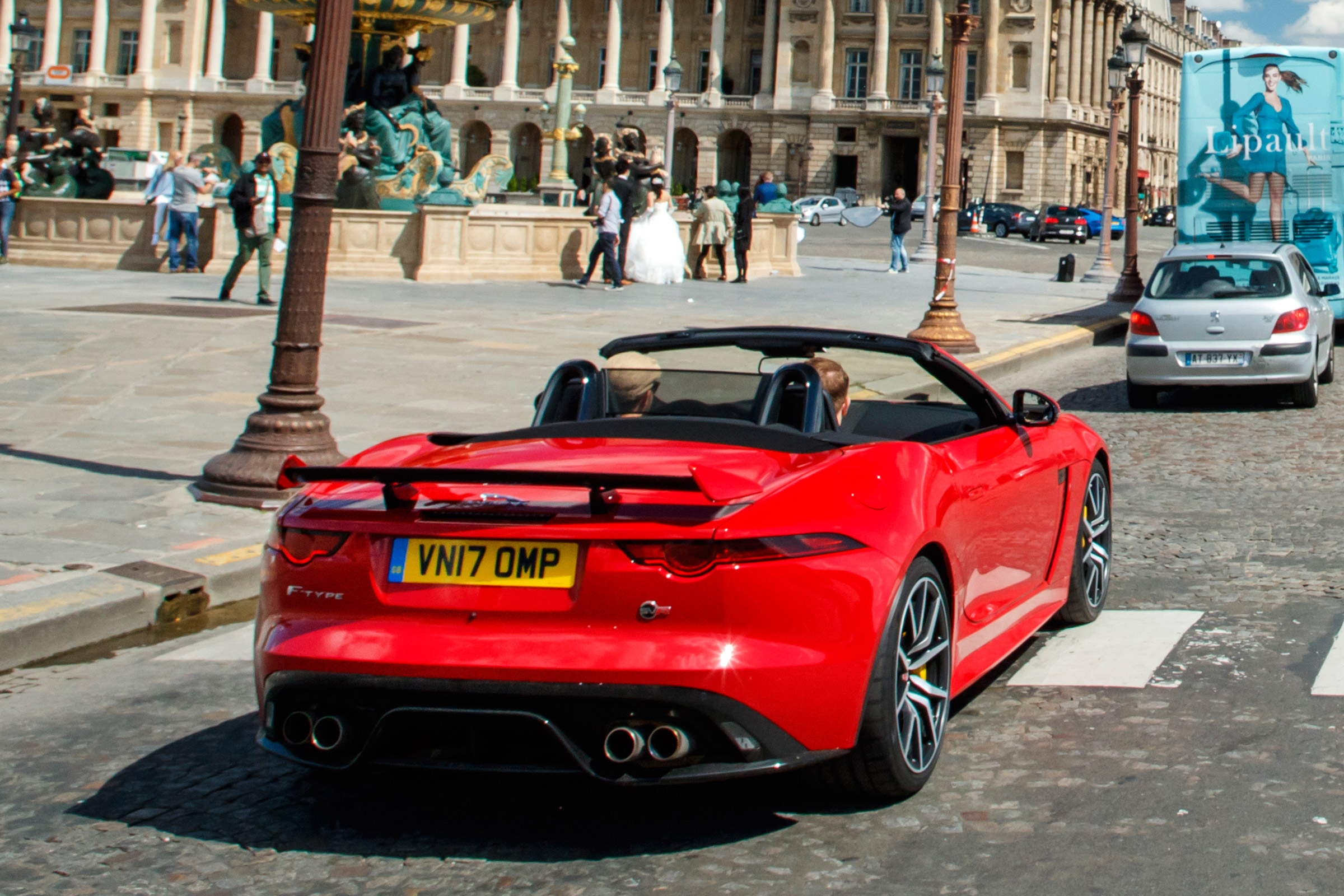 Jaguar F-Type SVR Convertible - rear tracking