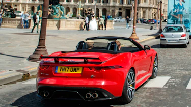 Jaguar F-Type SVR Convertible - rear tracking