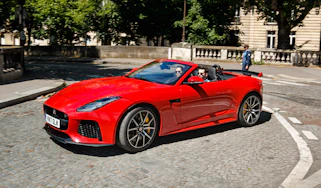 Jaguar F-Type SVR Convertible - front cornering