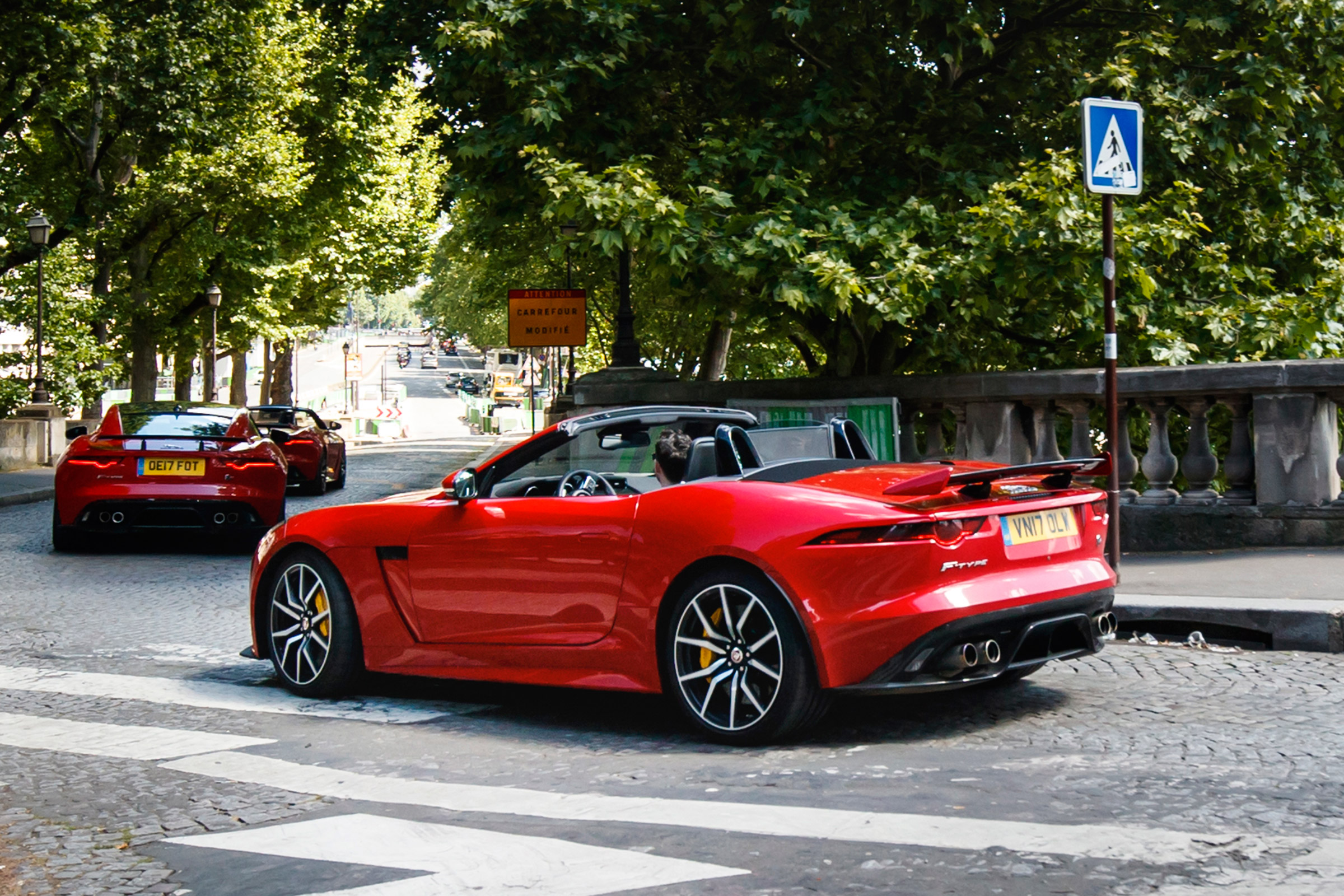 Jaguar F-Type SVR Convertible - rear action