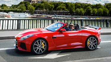 Jaguar F-Type SVR Convertible - side action