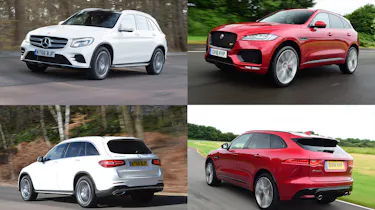 Mercedes GLC 350d vs Jaguar F-Pace 3.0 V6D - header