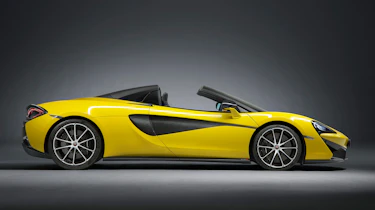 McLaren 570S Spider - side roof down