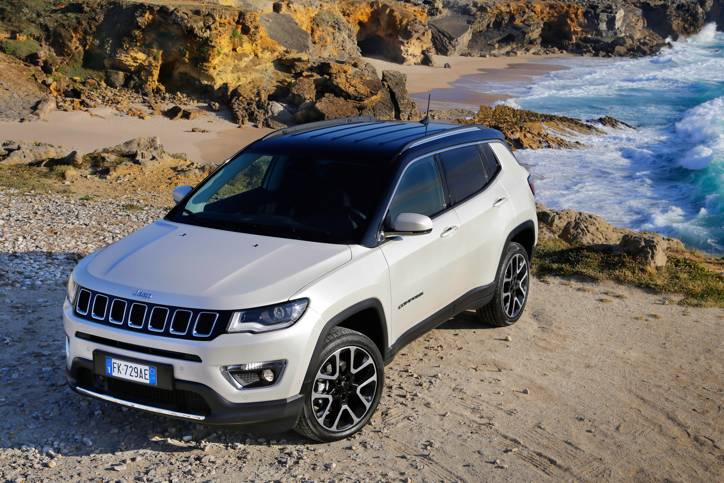 2017 Jeep Compass - parked beach