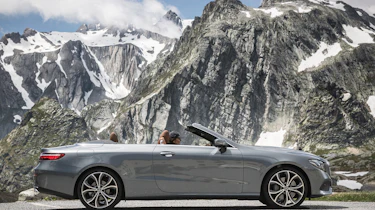 Mercedes E-Class Cabriolet - side roof open
