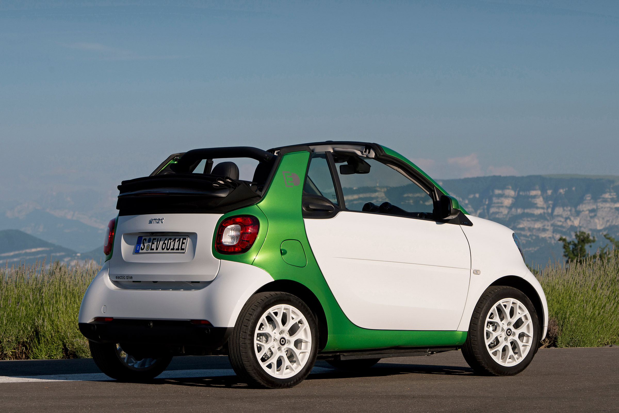 Smart ForTwo Electric Drive Cabrio - rear static