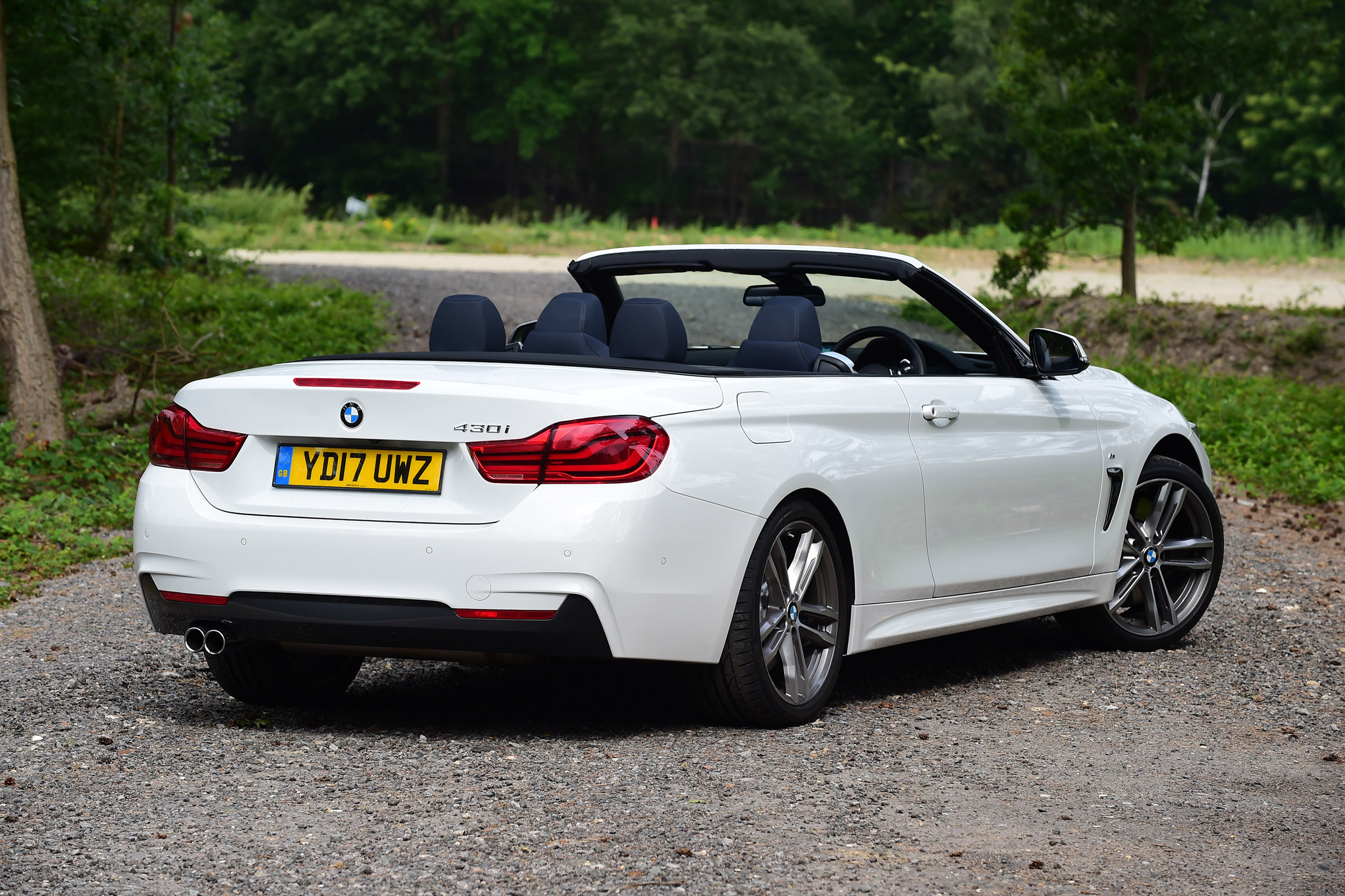 BMW 430i Convertible - rear roof open