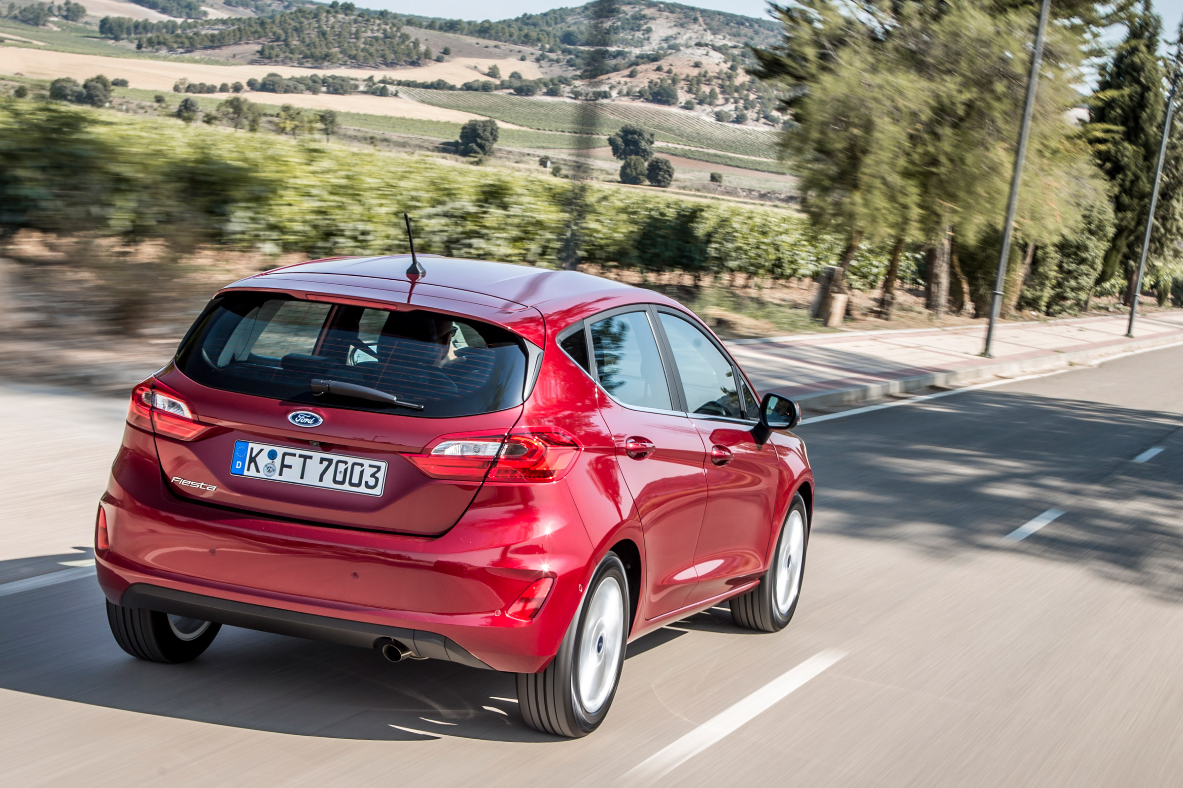 Ford Fiesta Titanium 2017 rear view