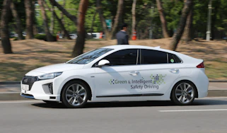 Hyundai Ioniq autonomous ride review - front