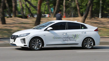 Hyundai Ioniq autonomous ride review - front