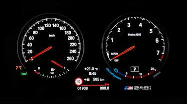 BMW M240i Coupe facelift review - speedometer