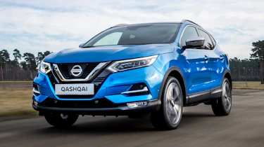 Mazda CX-5 vs Skoda Kodiaq vs VW Tiguan - Nissan Qashqai front