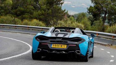 McLaren 570S Spider rear cornering