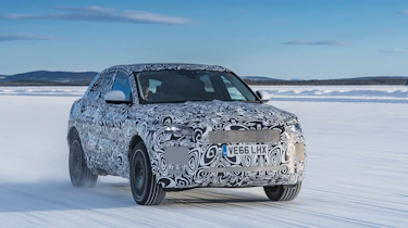 Jaguar E-Pace official spy shot cold weather testing