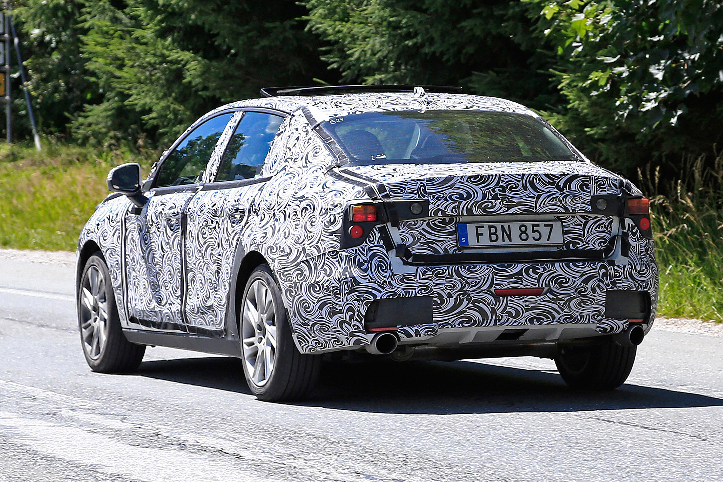 Lynk &amp; Co 03 spy shots rear quarter