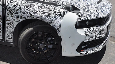 Lynk & Co 03 spy shots front wheel close up