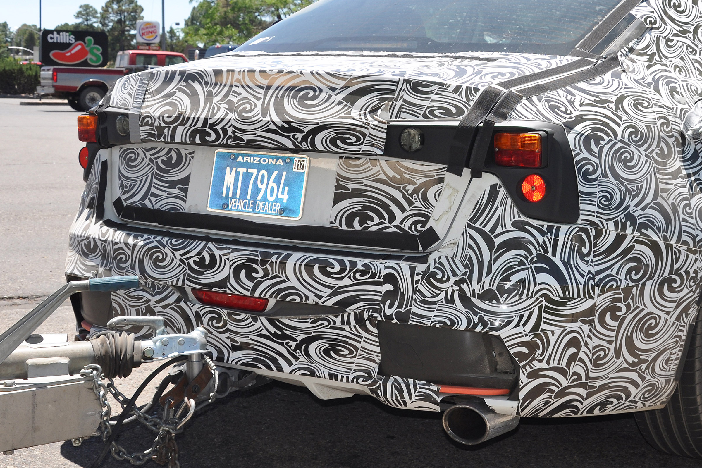 Lynk &amp; Co 03 spy shots rear close up