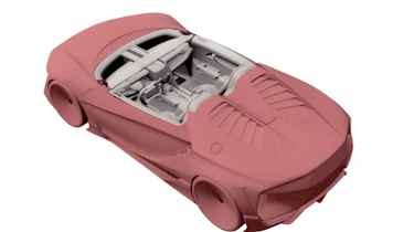 Mystery Honda patent render top rear quarter - S2000