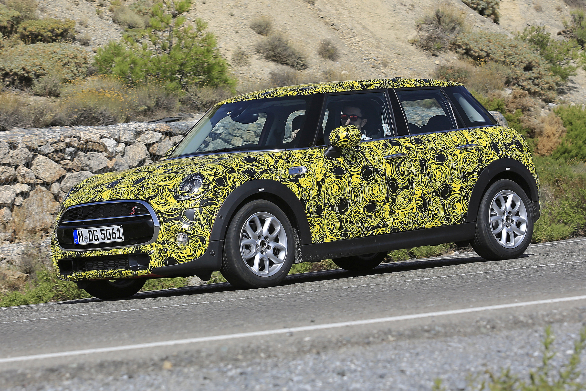 Mini Cooper hatch five-door spied